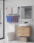 Powools Matte Black Towel Rack for Bathroom - Image 3