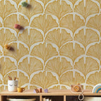 Tempaper x Novogratz Golden Mustard Feather Palm Removable Peel and Stick - Image 5