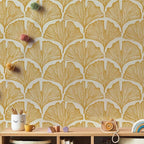 Tempaper x Novogratz Golden Mustard Feather Palm Removable Peel and Stick - Image 7