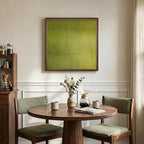 Vintage Framed Green Abstract Wall Art, Modern Sage Green Canvas Prints Artwork - Image 3