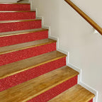 CRE8TIVE Red Glitter Wallpaper Border Peel and Stick Wall Border Fabric Shiny - Image 3
