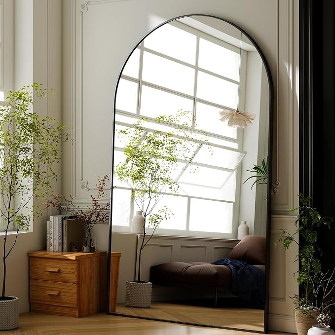 GLSLAND 72"x44" Arched Full Length Mirror – Oversized Full Body Floor Mirror - Image 8