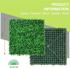 AOKIE 20"X20" Artificial Grass Wall, Party Garden Fence Decor - Image 2