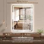 28x36 Inch LED Lighted Bathroom Mirror - Image 4