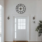 Cuspin Large Wall Clock, 24 Inch Black Clocks - Image 3