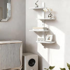 Afuly White Floating Shelves for Wall Display Shelf Unit Modern Decorative - Image 7