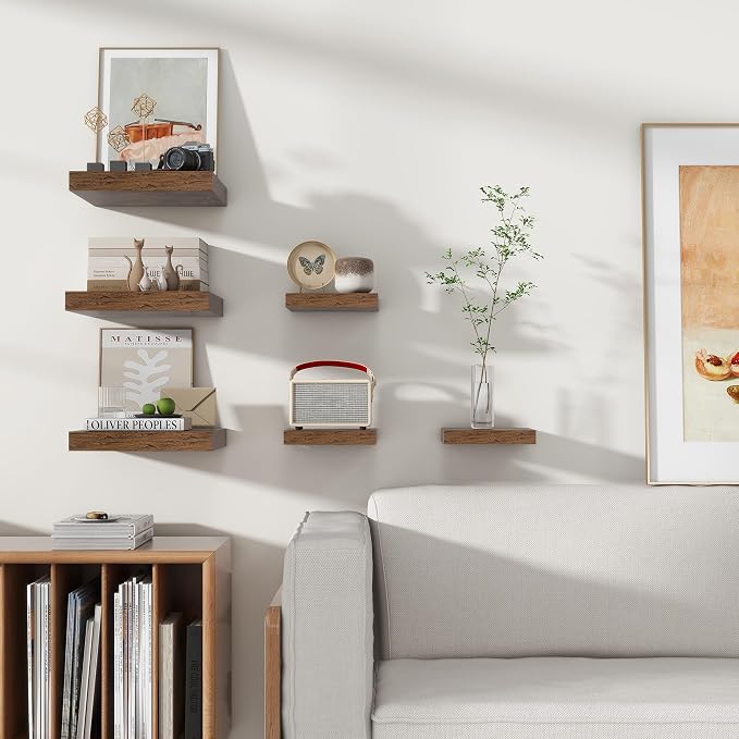 Square Floating Shelves for Wall 12"W x 12"D x 1.4"H, Small Engineered Wood - Image 5