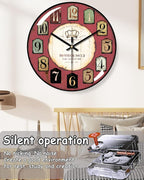 Decorative Wall Clocks Batterys Operated, Retro Wall Clock - Image 2