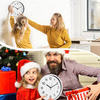 Inbagi 8 Pcs Wall Clock Large Silent Battery Operated Wall Clocks Modern Non - Image 3