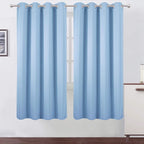 LEMOMO Sky Blue Thermal Blackout Curtains/52 x 72 Inch/Set of 2 Panels Room by Lemomo