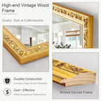 Large Decorative Mirror for Wall Decor, Big Vanity Mirror for Bathroom - Image 3