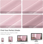 CUCRAF Light Pink Blackout Curtains 45 inch Length 2 Panels Set, Rod Pocket - Image 4
