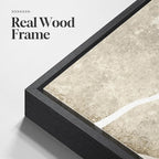 Large Framed Neutral Abstract Wall Art Set of 2, Modern Black Beige Brown - Image 6
