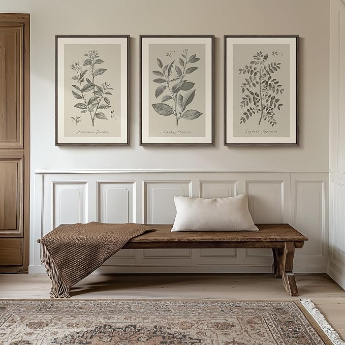 Large Framed Botanical Wall Art - Image 8