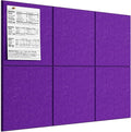 MaxGear Large Cork Board for Wall 36" x 24", Violet Bulletin Board, 6 Pack Felt by MaxGear