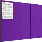 MaxGear Large Cork Board for Wall 36" x 24", Violet Bulletin Board, 6 Pack Felt by MaxGear