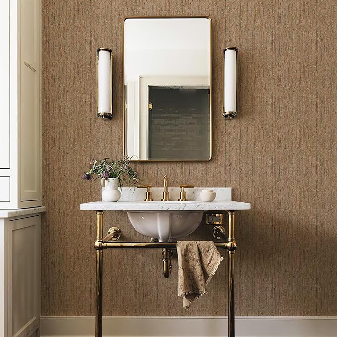 JiffDiff Woven Wallpaper Peel and Stick 17.3" x 120" Colorful Paint Grasscloth - Image 6