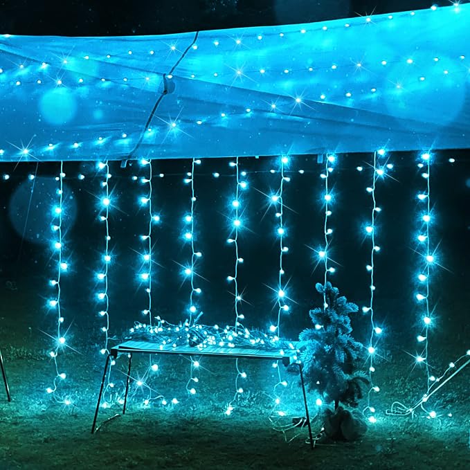suddus Curtain Lights for Bedroom, 200 Led 6.5ft x 6.5ft Hanging String Lights - Image 3