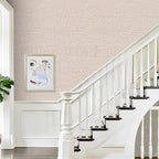 Beige Grasscloth Contact Paper 15.75x196.85inch Peel and Stick Wallpaper - Image 5