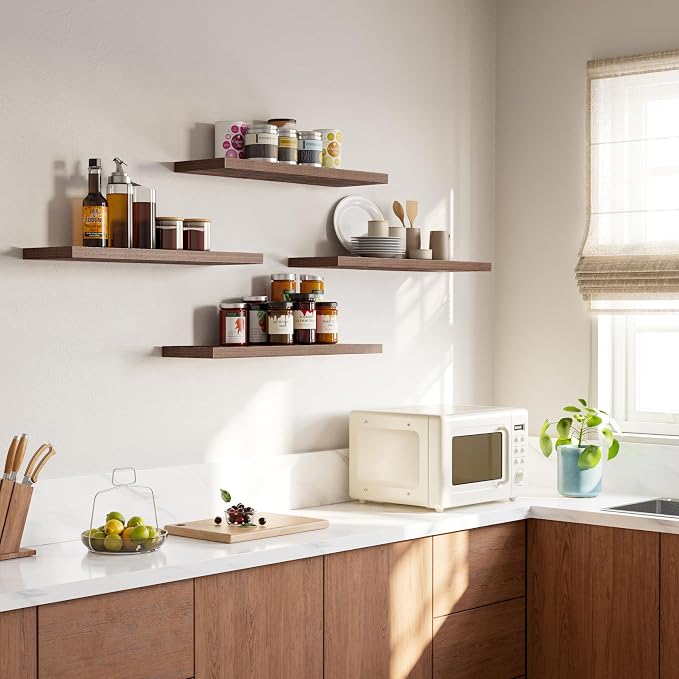 YUFLINX 23’’Rustic Brown Floating Shelves - Image 6