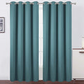 LEMOMO Blackout Curtains 66 x 95 inch/Sea Teal Curtains Set of 2 Panels/Thermal by Lemomo