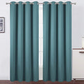 LEMOMO Sea Teal Thermal Blackout Curtains/52 x 108 Inch/Set of 2 Panels Room by Lemomo
