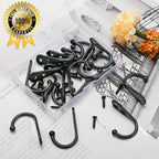 ZAYBOD 15Pcs Black Wall Mounted Coat Hooks, Hanger Hook - Image 3