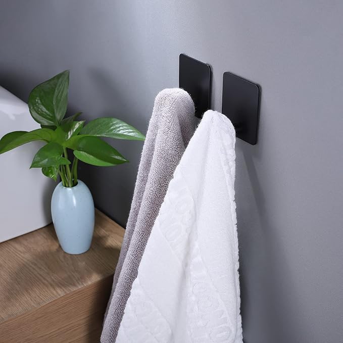 DELITON 8 Pack Adhesive Towel Hooks - Image 3
