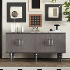 CRE8TIVE Dark Grey Grasscloth Wallpaper Removable Textured Wallpaper Stick and - Image 5
