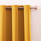 LEMOMO Yellow Thermal Blackout Curtains/52 x 72 Inch/Set of 2 Panels Room - Image 7