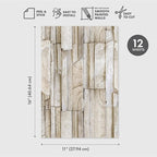 Main Street Peel and Stick Wallpaper Eco-Friendly Sheets 12 Pack, 11 X 16 Inch - Image 2