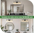 DORESshop 4-Light Vanity Light Fixtures, Modern Vanity Lights - Image 2