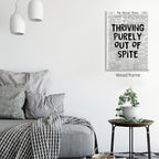 Black And White Newspaper Poster Fashion Fun Motivational Quote Wall Art - Image 5