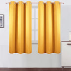 LEMOMO Yellow Thermal Blackout Curtains/38 x 63 Inch/Set of 2 Panels Room by Lemomo