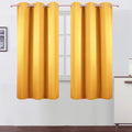 LEMOMO Yellow Blackout Curtains 34 x 63 Inch Length/Set of 2 Curtain by Lemomo