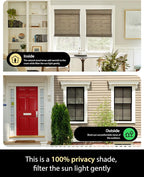 UNISHADES Cordless Bamboo Roman Shades - Image 2