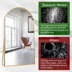 Beauty4U 76" x 37" Arched Full Length Mirror - Image 4