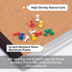 Large Cork Bulletin Board 36" x 48", 4 x 3 Office Board - Image 4