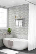Peel and Stick Wallpaper Grey and White Contact Paper - Image 5