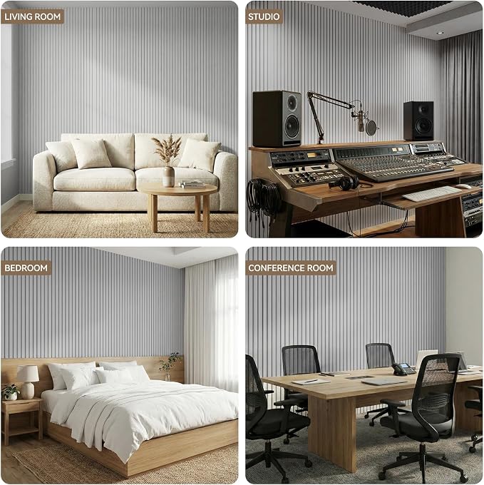 10Pack Large Acoustic Panels, Self-Adhesive Sound Panels Noise Reducing - Image 9