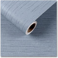 CRE8TIVE Light Blue Grasscloth Wallpaper Textured Stick and Peel Faux Grass by CRE8TIVE