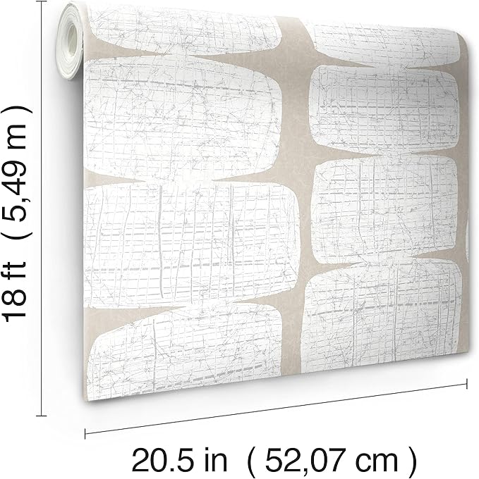 RoomMates RMK12347PL Mid-Century Beads Peel and Stick Wallpaper - Image 5