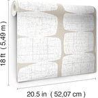 RoomMates RMK12347PL Mid-Century Beads Peel and Stick Wallpaper - Image 5
