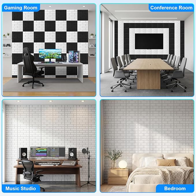 12 Pack Acoustic Panels, Sound Proof Foam Panels - Image 7
