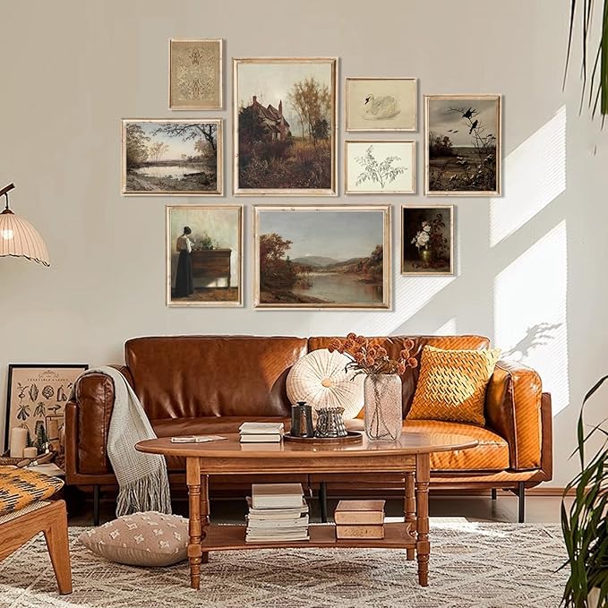 uniro Vintage Wall Art Decor Prints Farmhouse Wall Decor Vintage Fall Autumn - Image 5