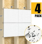 Spampur Peg Board, 4 Pack Metal Pegboard Panels - Image 3