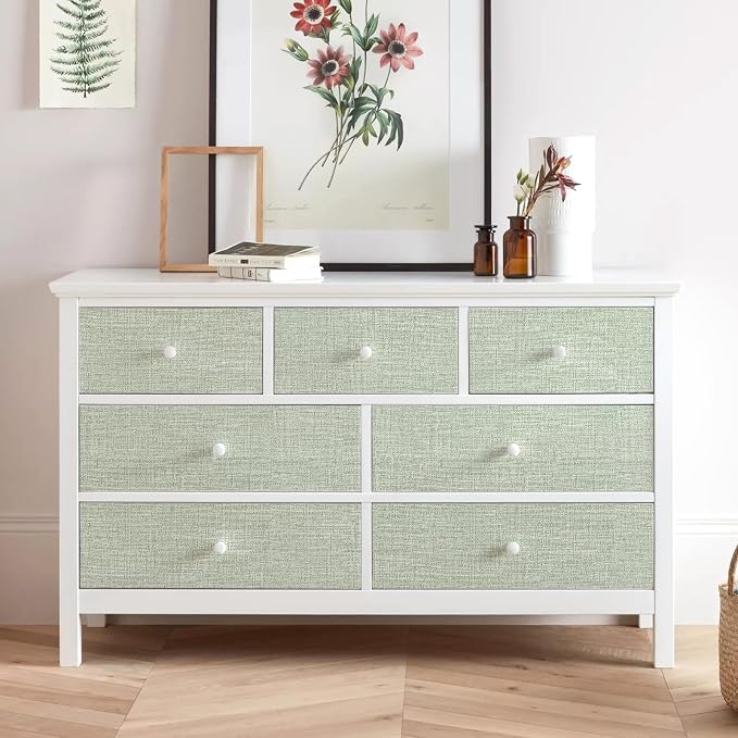 Amiya Grasscloth Wallpaper Sage Green Peel and Stick Faux Fabric Linen Contact - Image 4