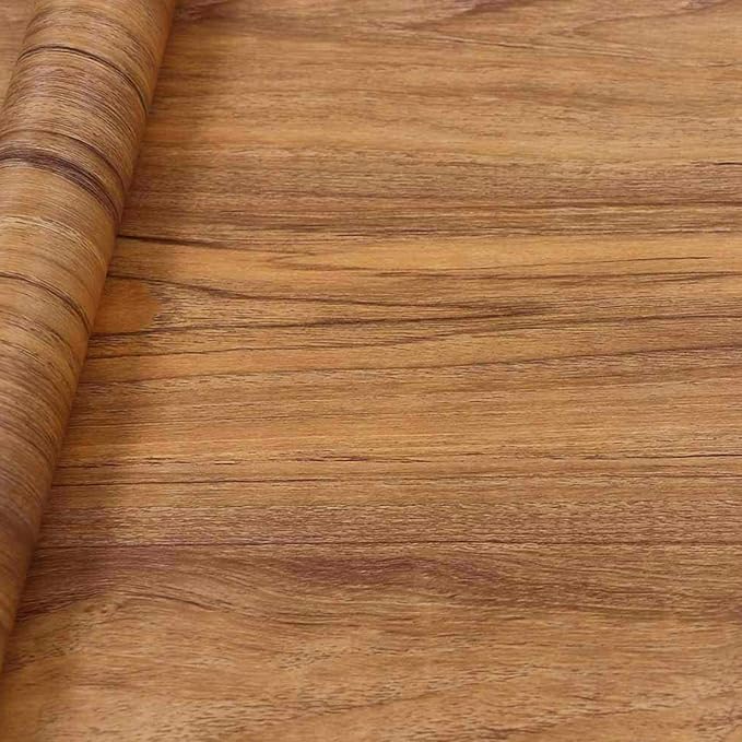 COSNIGHT Wood Grain Contact Paper Peel and Stick Wallpaper Self Adhesive Wall - Image 2