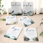 Sacubee 6 Pack Acoustic Christian Art Panels 12" x 16" Faith Hope Love - Image 4