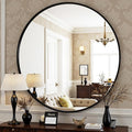 Antok 24 Inch Round Mirror for Wall, Round Bathroom Mirror, Circle Wall Mirrors by AntokMirror